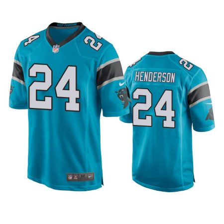 C.J. Henderson Carolina Panthers Blue Game Jersey