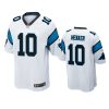 Johnny Hekker Carolina Panthers White Game Jersey 2 panthers johnny hekker game white jersey