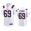 Cole Strange New England Patriots White Game Jersey 3 patriots cole strange game white jersey
