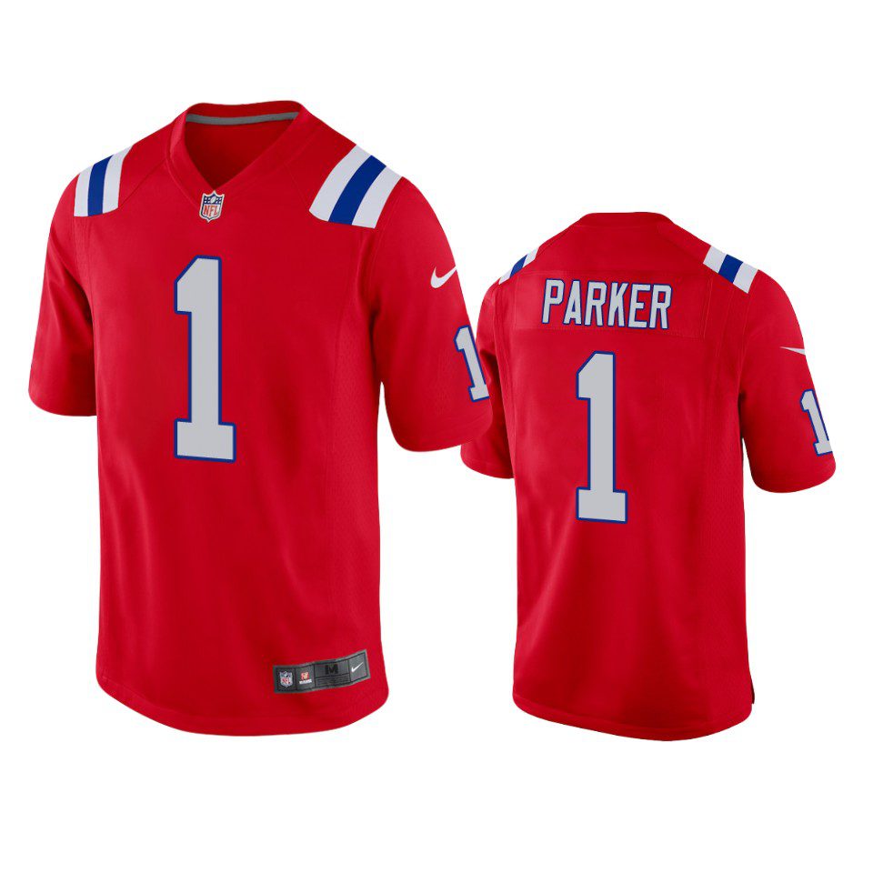 DeVante Parker New England Patriots Red Alternate Game Jersey 1 patriots devante parker alternate game red jersey