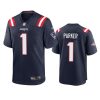 DeVante Parker New England Patriots Navy Game Jersey 3 patriots devante parker game navy jersey