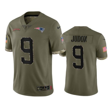 New England Patriots Matthew Judon Olive 2022 Salute To Service Limited Jersey
