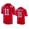 Tyquan Thornton New England Patriots Red Alternate Game Jersey 2 patriots tyquan thornton alternate game red jersey