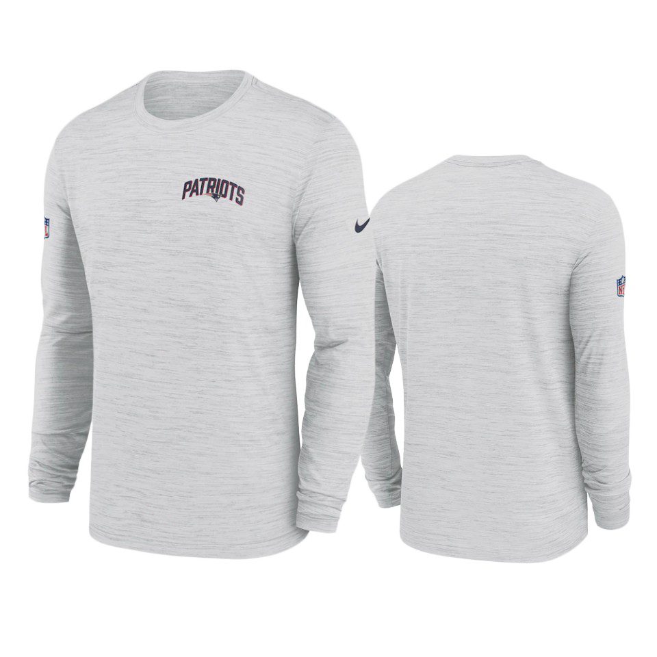 New England Patriots White Velocity Athletic Stack Long Sleeve T-Shirt 1 patriots white velocity athletic stack long sleeve t shirt
