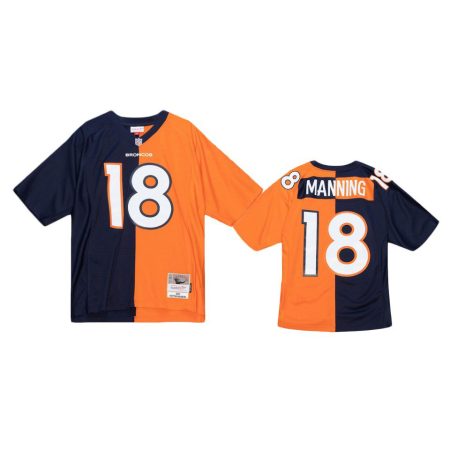 Denver Broncos Peyton Manning Navy Orange 2015 Split Legacy Replica Jersey