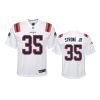 Youth Patriots Pierre Strong Jr. White Game Jersey 3 pierre strong jr. game youth white jersey