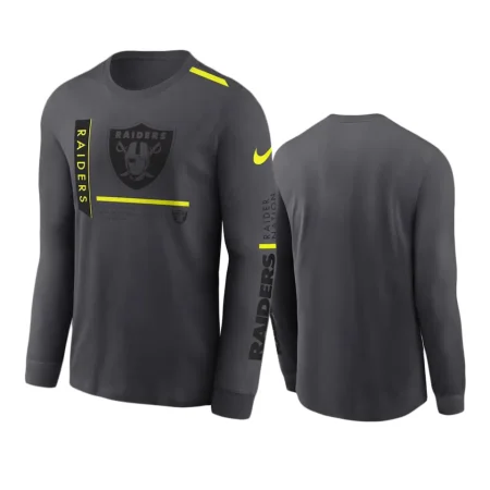 Las Vegas Raiders Anthracite Volt Long Sleeve T-Shirt