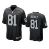 Austin Hooper Las Vegas Raiders Black Game Jersey 3 raiders austin hooper game black jersey