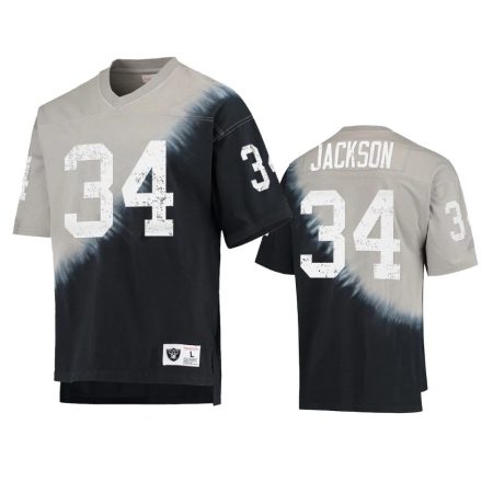 Las Vegas Raiders Bo Jackson Black Silver Retro T-Shirt - Men's