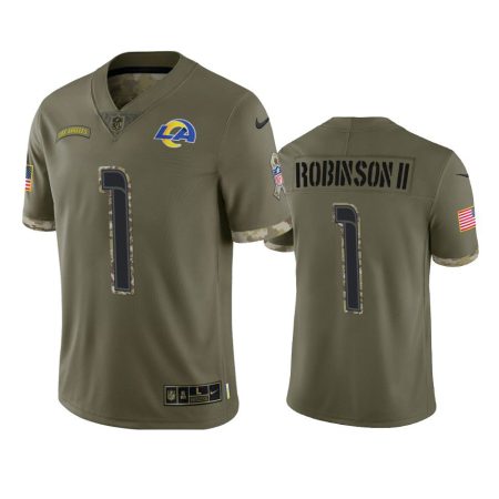 Los Angeles Rams Allen Robinson II Olive 2022 Salute To Service Jersey