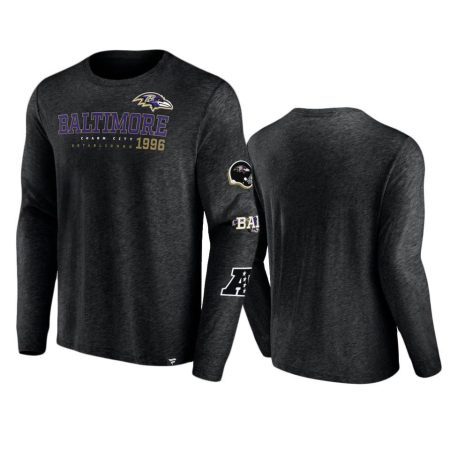 Baltimore Ravens Black High Whip Pitcher Long Sleeve T-Shirt