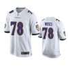 Morgan Moses Baltimore Ravens White Game Jersey 3 ravens morgan moses game white jersey