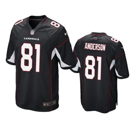 Arizona Cardinals Robby Anderson Black Alternate Game Jersey