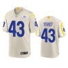 Los Angeles Rams Russ Yeast Bone Game Jersey 3 russ yeast rams game bone jersey