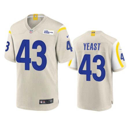 Los Angeles Rams Russ Yeast Bone Game Jersey