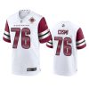Washington Commanders Samuel Cosmi White 90th Anniversary Game Jersey 2 samuel cosmi commanders white 90th anniversary game jersey