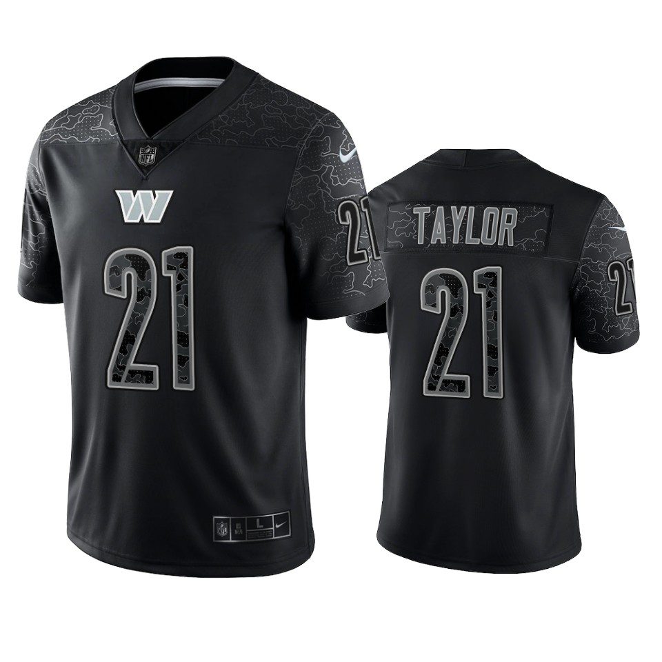 Sean Taylor Washington Commanders Black Reflective Limited Jersey 1 sean taylor commanders black reflective limited jersey