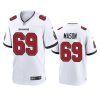 Tampa Bay Buccaneers Shaq Mason White Game Jersey 2 shaq mason buccaneers game white jersey