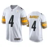 Trace McSorley Pittsburgh Steelers White Game Jersey 2 steelers trace mcsorley game white jersey