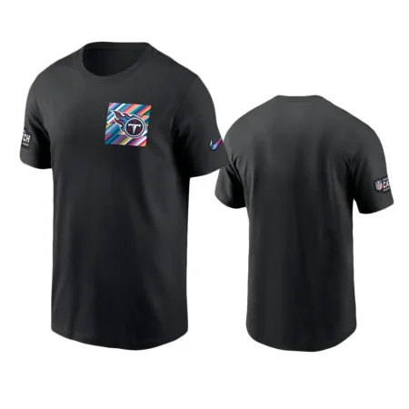 Men's Tennessee Titans Black Sideline 2023 NFL Crucial Catch T-Shirt
