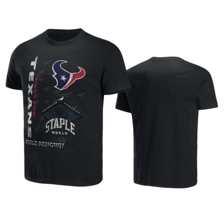 Houston Texans Black Staple World Renowned T-Shirt