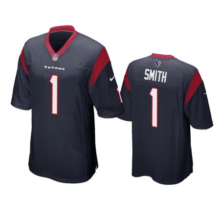Tremon Smith Houston Texans Navy Game Jersey