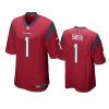 Tremon Smith Houston Texans Red Game Jersey 2 texans tremon smith game red jersey