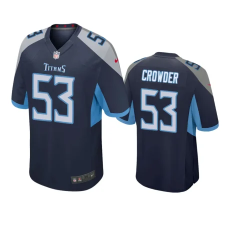 Tae Crowder Tennessee Titans Navy Game Jersey