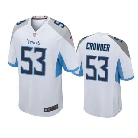 Tae Crowder Tennessee Titans White Game Jersey