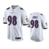 Baltimore Ravens Travis Jones White Game Jersey 2 travis jones ravens white game jersey