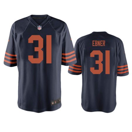 Chicago Bears Trestan Ebner Navy Throwback Game Jersey