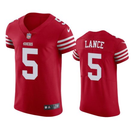 San Francisco 49ers Trey Lance 2022-23 Vapor Elite Scarlet Jersey - Men's