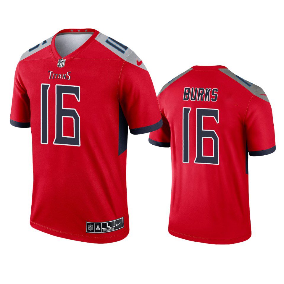 Tennessee Titans Treylon Burks Red Inverted Legend Jersey 1 treylon burks titans inverted legend red jersey