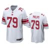 New York Giants Tyre Phillips White Game Jersey 2 tyre phillips giants game white jersey