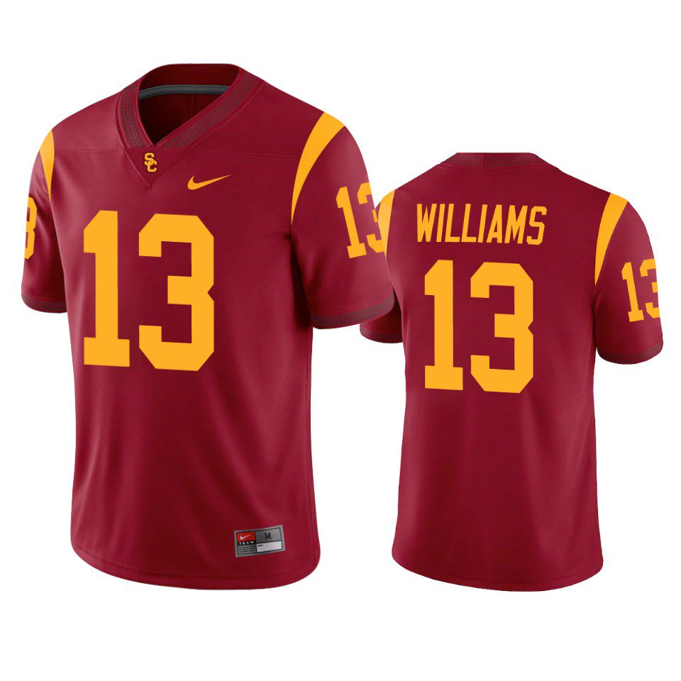 USC Trojans Caleb Williams Cardinal Game Jersey 1 usc trojans caleb williams cardinal game jersey