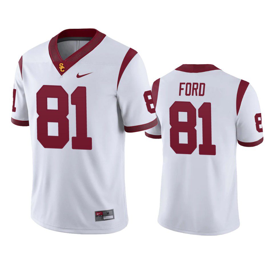 USC Trojans Kyle Ford White Game Jersey 1 usc trojans kyle ford white game jersey