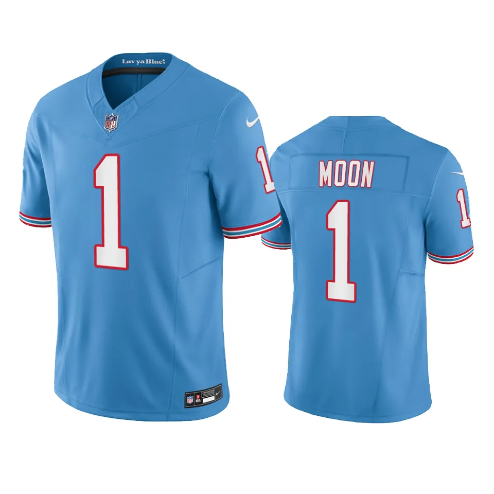 Warren Moon Tennessee Titans Light Blue Oilers Throwback Limited Jersey 1 warren moon titans light blue oilers throwback limited jersey