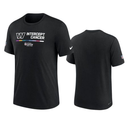 Men's Washington Commanders Black Performance 2022 NFL Crucial Catch T-Shirt