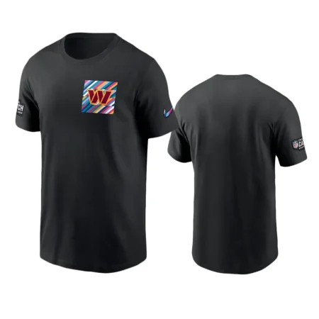 Men's Washington Commanders Black Sideline 2023 NFL Crucial Catch T-Shirt