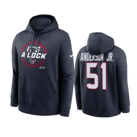 Will Anderson Jr. Houston Texans Navy 2023 AFC South Division Champions Locker Room Trophy Collection Hoodie
