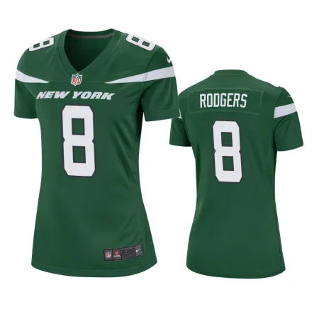 Women's New York Jets Aaron Rodgers Green Game Jersey