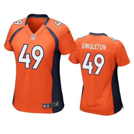 Women's Denver Broncos Alex Singleton Orange Game Jersey