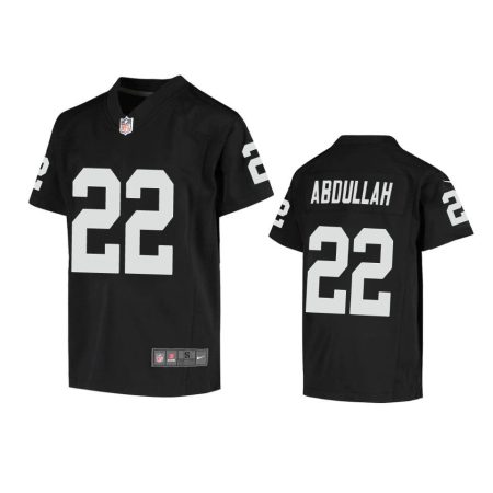 Youth Las Vegas Raiders Ameer Abdullah Black Game Jersey