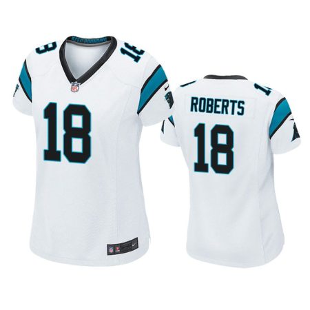 Women's Carolina Panthers Andre Roberts White Game Jersey