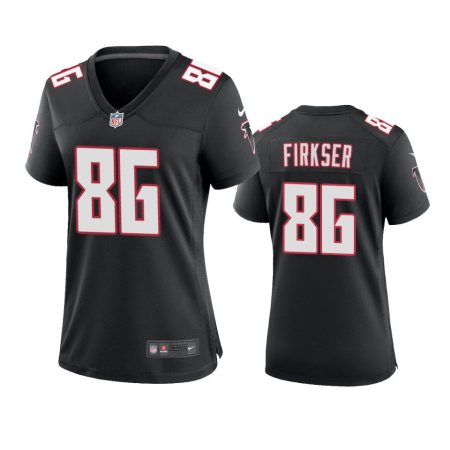 Women's Atlanta Falcons Anthony Firkser Black Throwback Game Jersey