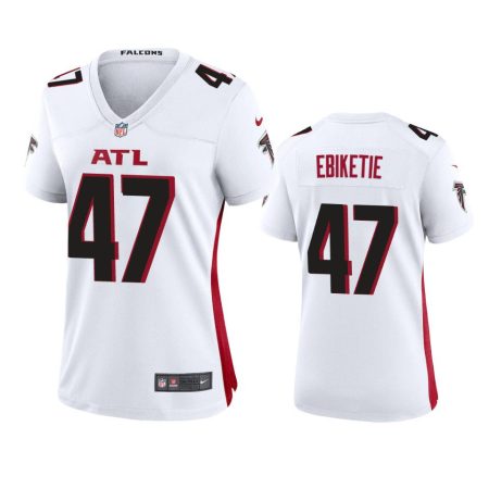 Women's Atlanta Falcons Arnold Ebiketie White Game Jersey