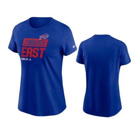 Women's Buffalo Bills Royal 2022 AFC East Division Champions Trophy T-Shirt