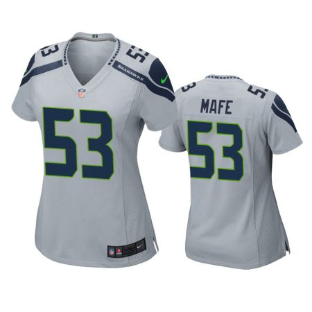 Women's Seattle Seahawks Boye Mafe Gray Game Jersey