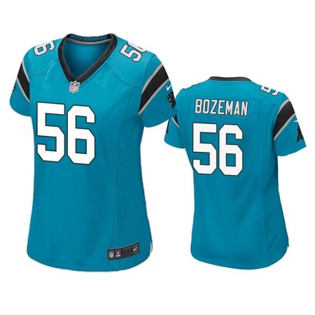 Women's Carolina Panthers Bradley Bozeman Blue Game Jersey