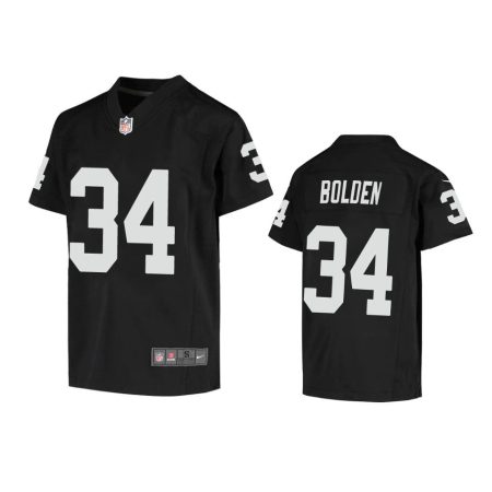 Youth Las Vegas Raiders Brandon Bolden Black Game Jersey